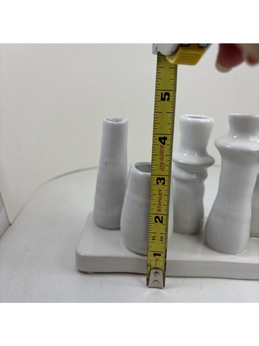 Bloomingville Stoneware Multi Vase 8 Sections White Ah2448 10.5” - Picture 4 of 6